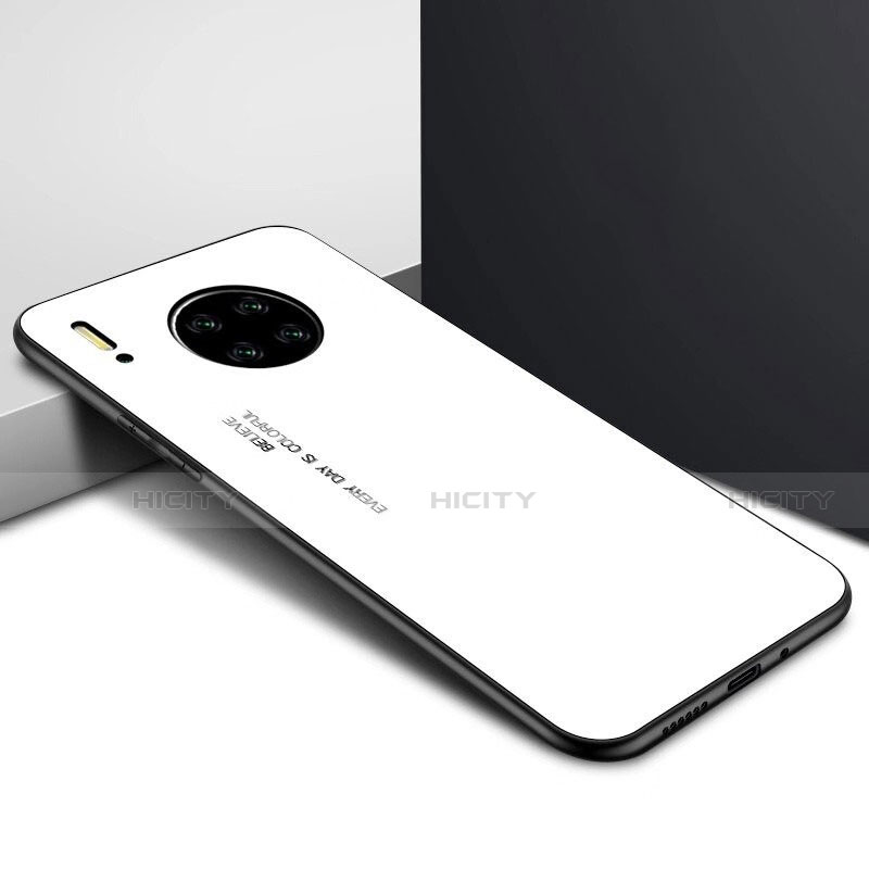Silikon Schutzhülle Rahmen Tasche Hülle Spiegel für Huawei Mate 30 Pro groß