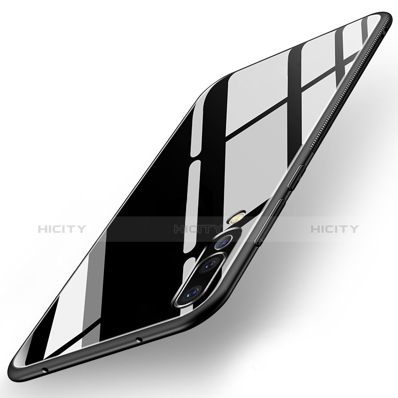 Silikon Schutzhülle Rahmen Tasche Hülle Spiegel für Huawei P20 Pro Schwarz Plus