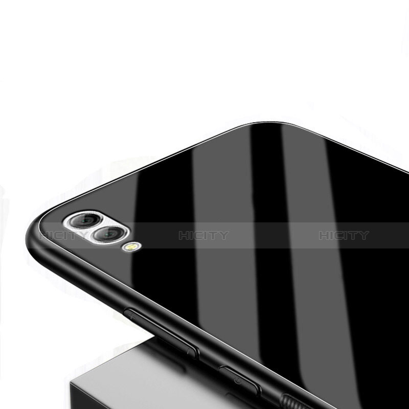Silikon Schutzhülle Rahmen Tasche Hülle Spiegel für Huawei Y7 Pro (2019) groß