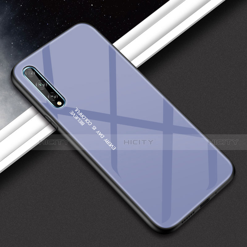 Silikon Schutzhülle Rahmen Tasche Hülle Spiegel für Huawei Y8p