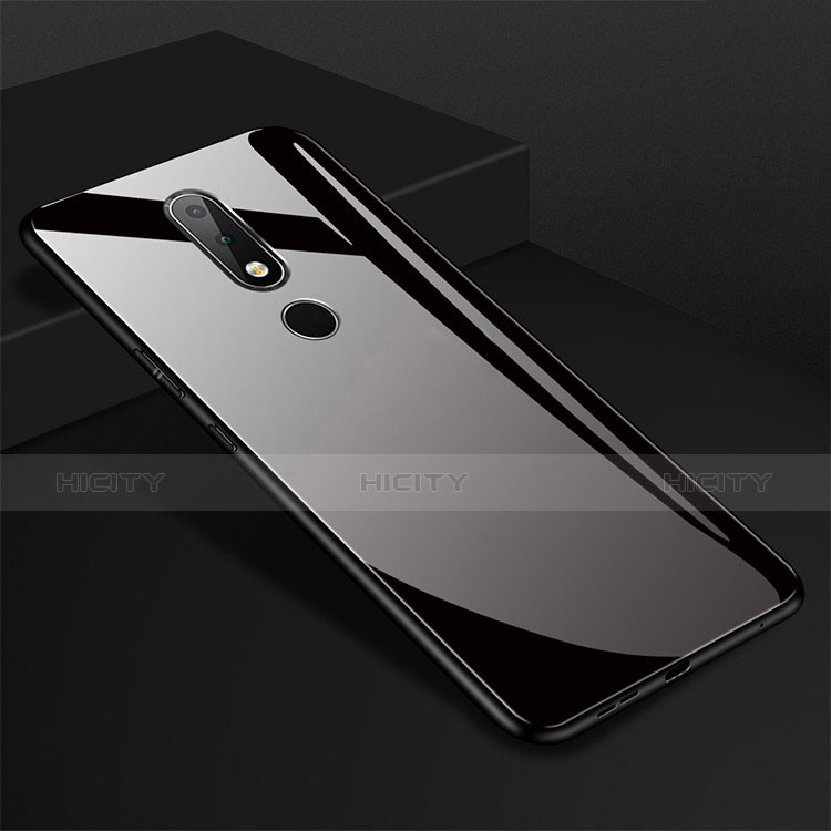 Silikon Schutzhülle Rahmen Tasche Hülle Spiegel für Nokia X6