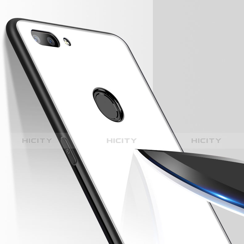 Silikon Schutzhülle Rahmen Tasche Hülle Spiegel für OnePlus 5T A5010 groß