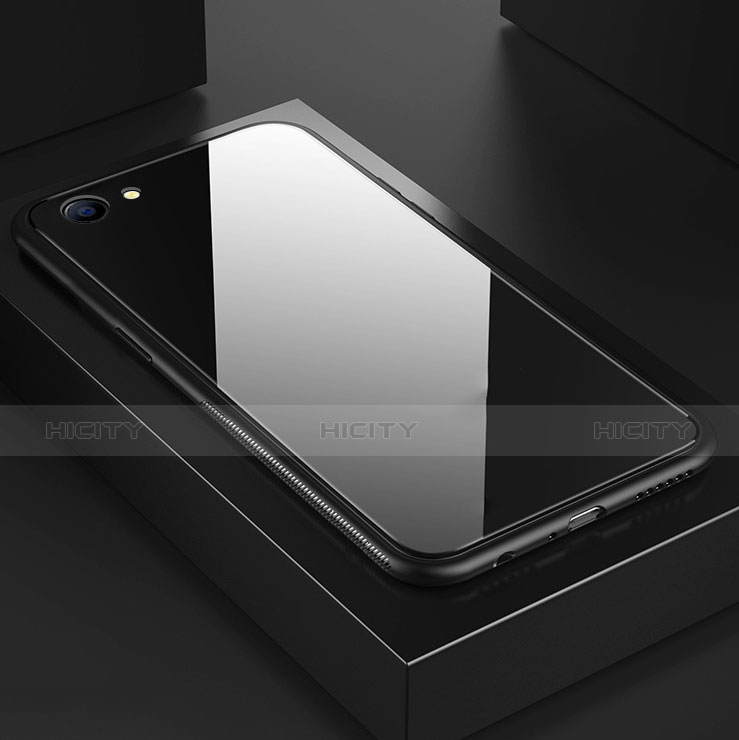 Silikon Schutzhülle Rahmen Tasche Hülle Spiegel für Oppo A3 groß
