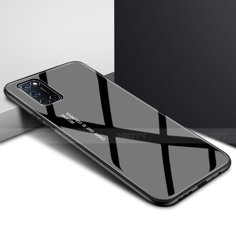 Silikon Schutzhülle Rahmen Tasche Hülle Spiegel für Oppo A52