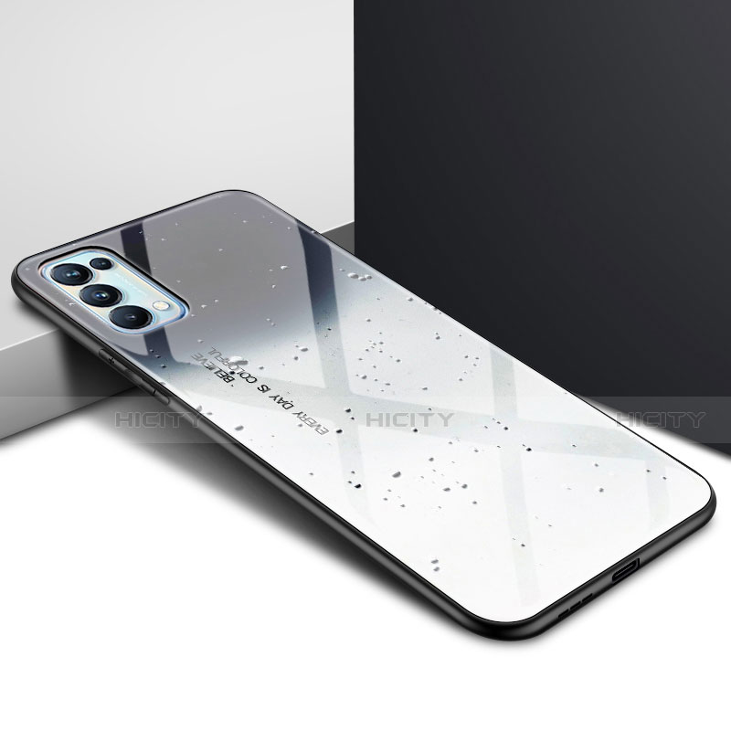 Silikon Schutzhülle Rahmen Tasche Hülle Spiegel für Oppo Find X3 Lite 5G groß