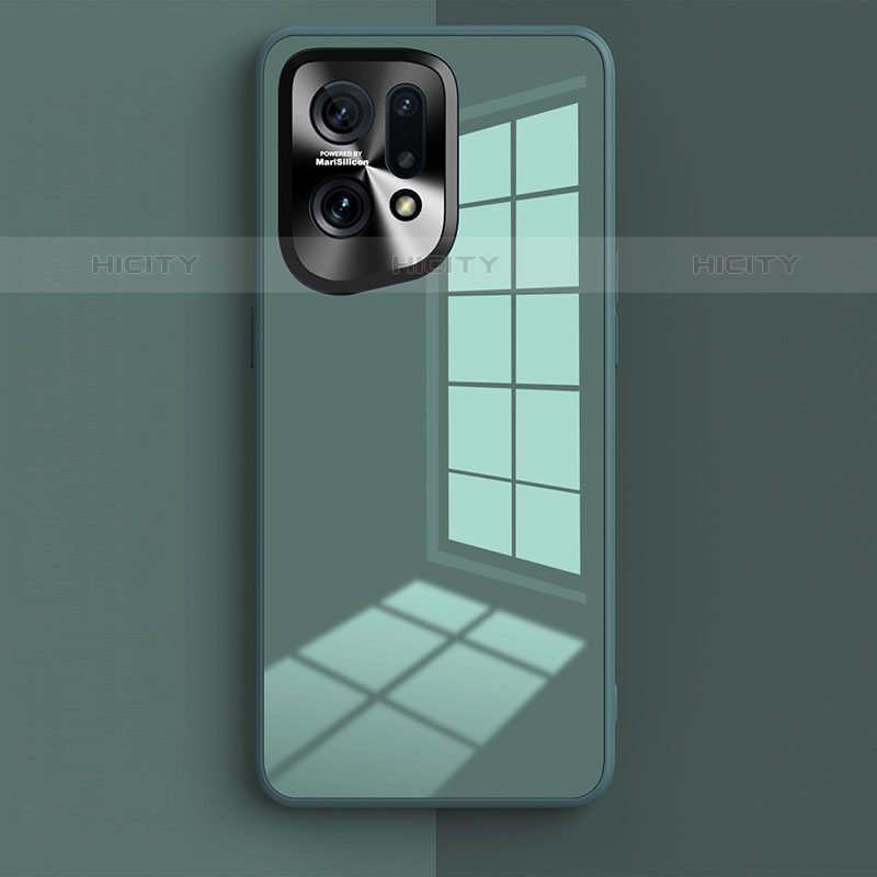 Silikon Schutzhülle Rahmen Tasche Hülle Spiegel für Oppo Find X5 Pro 5G