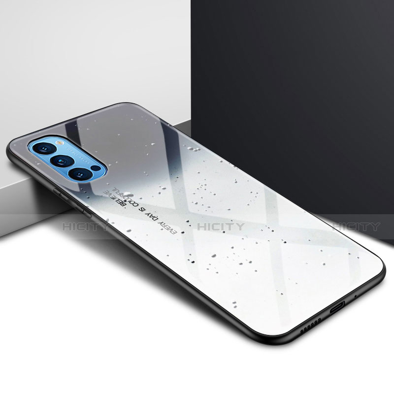 Silikon Schutzhülle Rahmen Tasche Hülle Spiegel für Oppo Reno4 5G