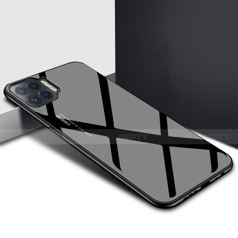 Silikon Schutzhülle Rahmen Tasche Hülle Spiegel für Oppo Reno4 F