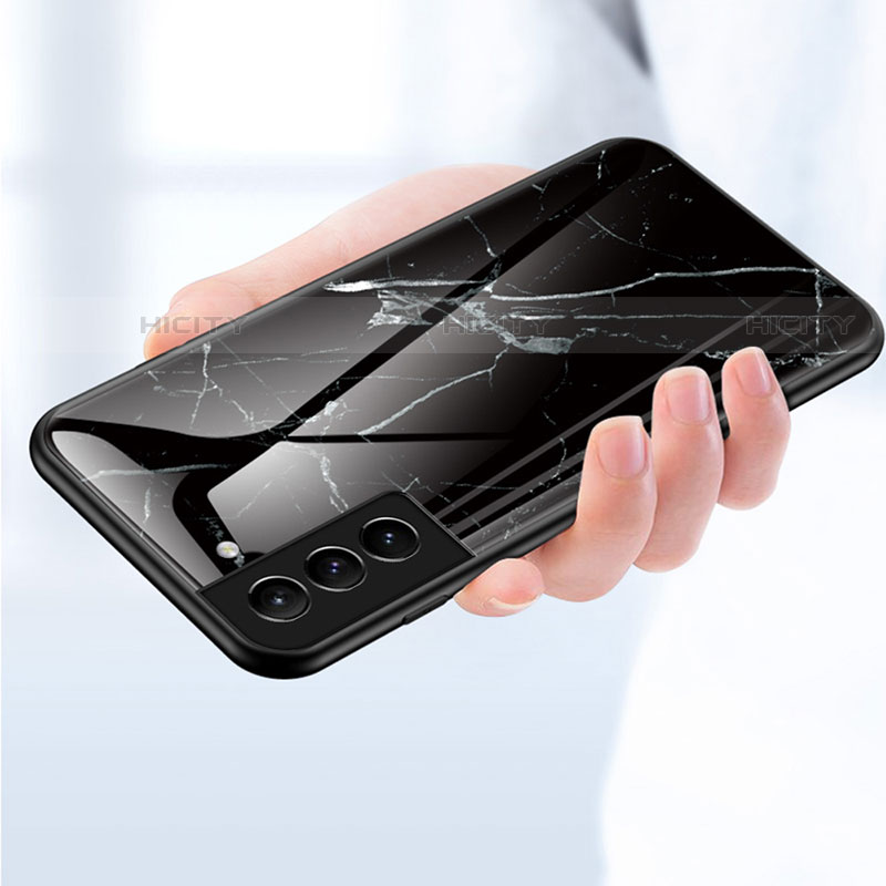 Silikon Schutzhülle Rahmen Tasche Hülle Spiegel für Samsung Galaxy S21 Plus 5G