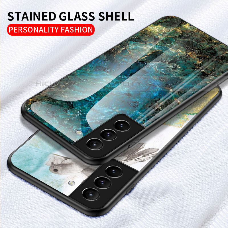 Silikon Schutzhülle Rahmen Tasche Hülle Spiegel für Samsung Galaxy S22 5G