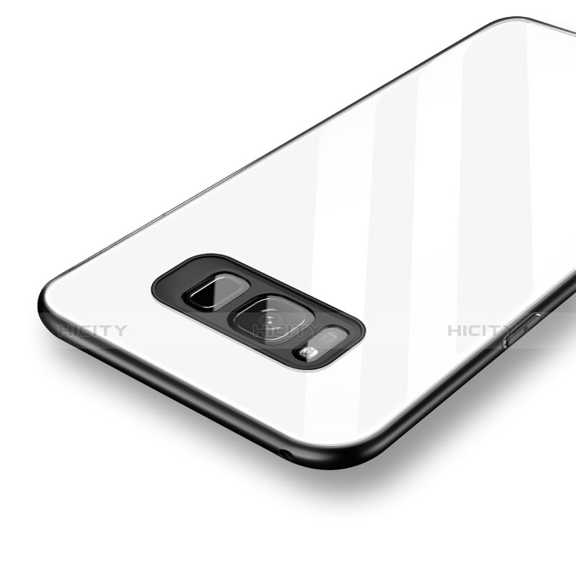 Silikon Schutzhülle Rahmen Tasche Hülle Spiegel für Samsung Galaxy S8 groß