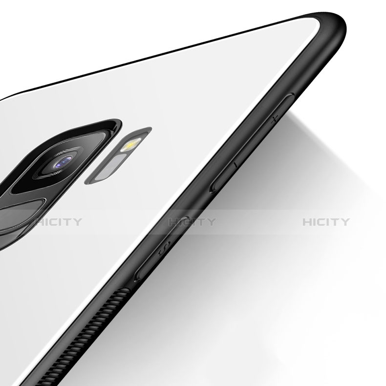 Silikon Schutzhülle Rahmen Tasche Hülle Spiegel für Samsung Galaxy S9 groß