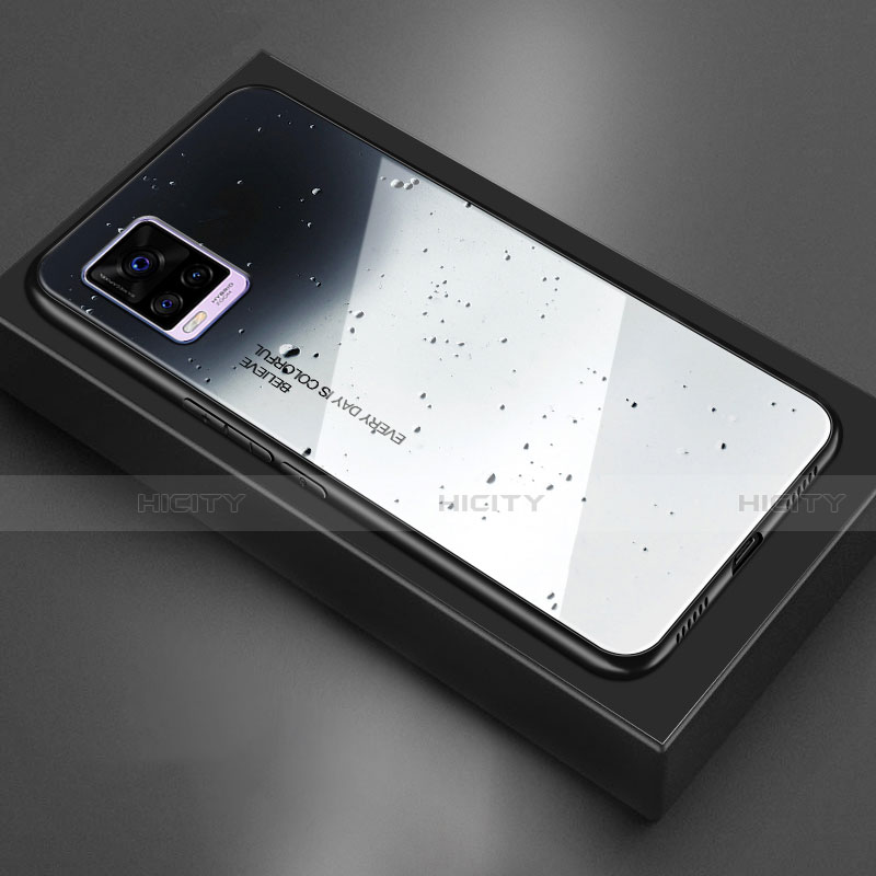 Silikon Schutzhülle Rahmen Tasche Hülle Spiegel für Vivo V20 groß