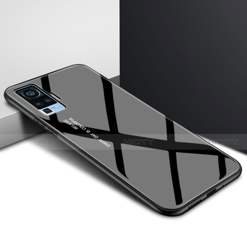 Silikon Schutzhülle Rahmen Tasche Hülle Spiegel für Vivo X51 5G