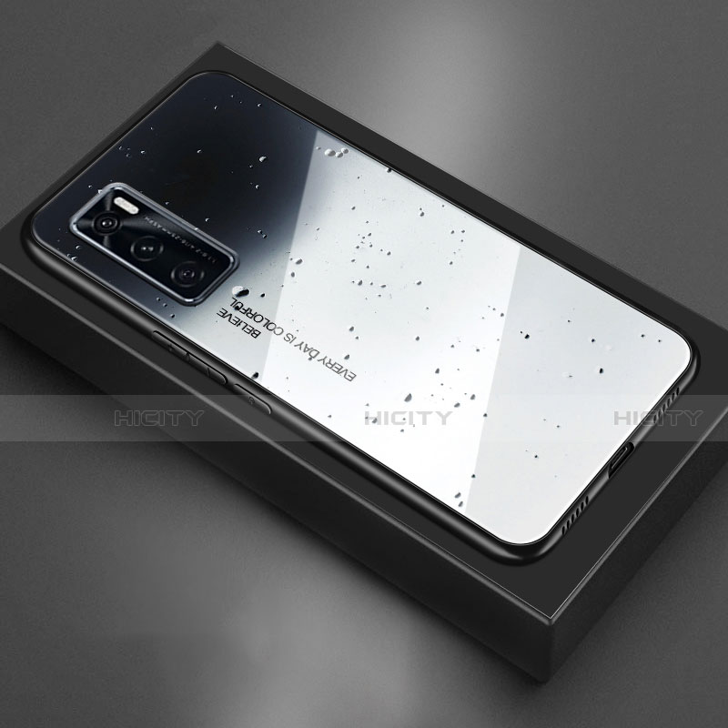 Silikon Schutzhülle Rahmen Tasche Hülle Spiegel für Vivo Y70 (2020)