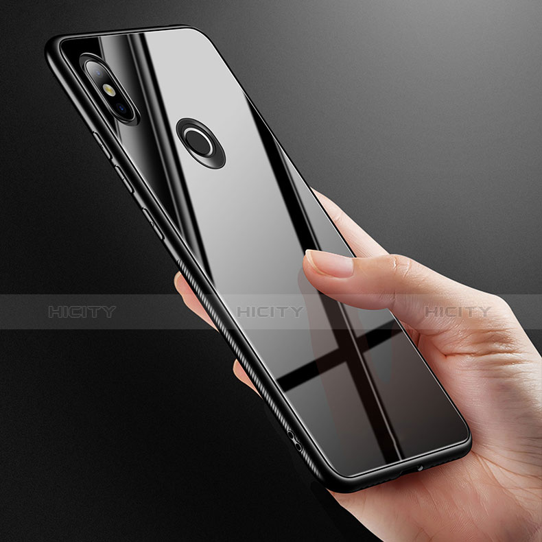 Silikon Schutzhülle Rahmen Tasche Hülle Spiegel für Xiaomi Mi 6X groß