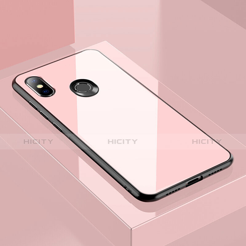 Silikon Schutzhülle Rahmen Tasche Hülle Spiegel für Xiaomi Mi 8 groß