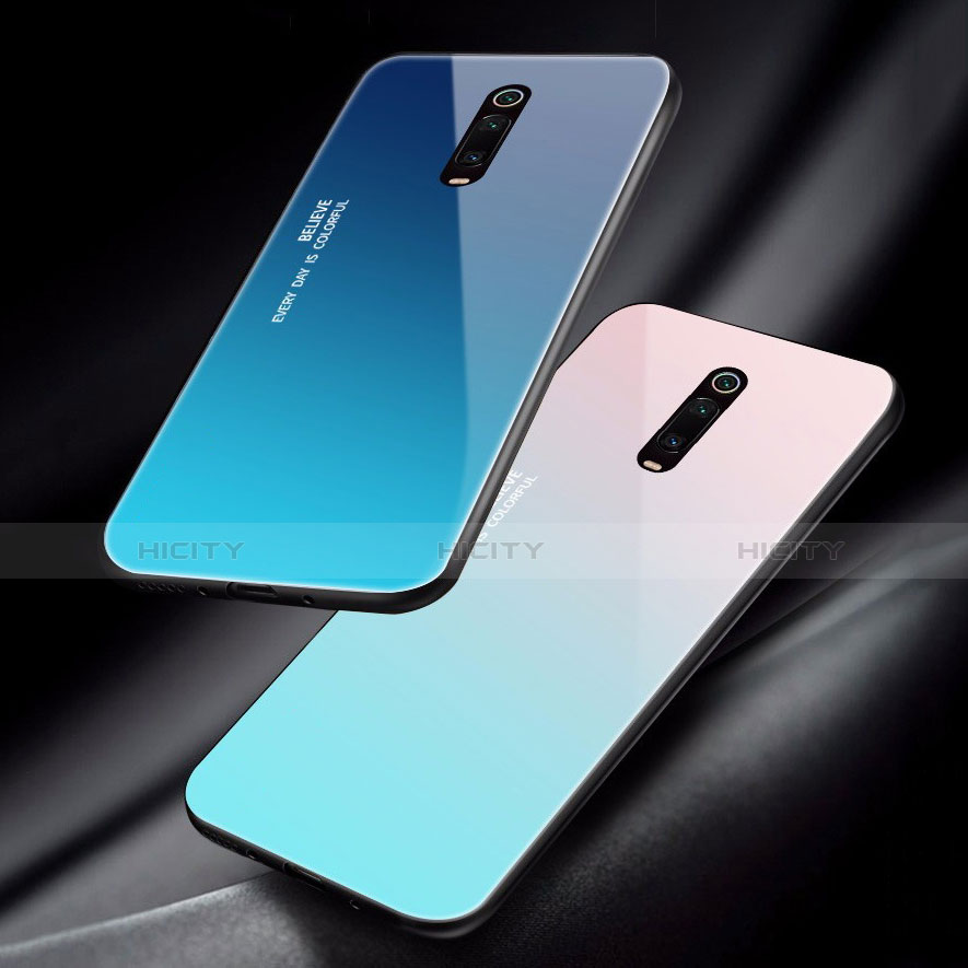 Silikon Schutzhülle Rahmen Tasche Hülle Spiegel für Xiaomi Mi 9T groß