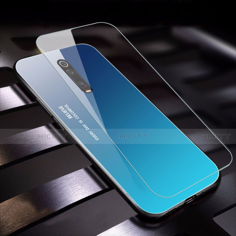 Silikon Schutzhülle Rahmen Tasche Hülle Spiegel für Xiaomi Mi 9T groß