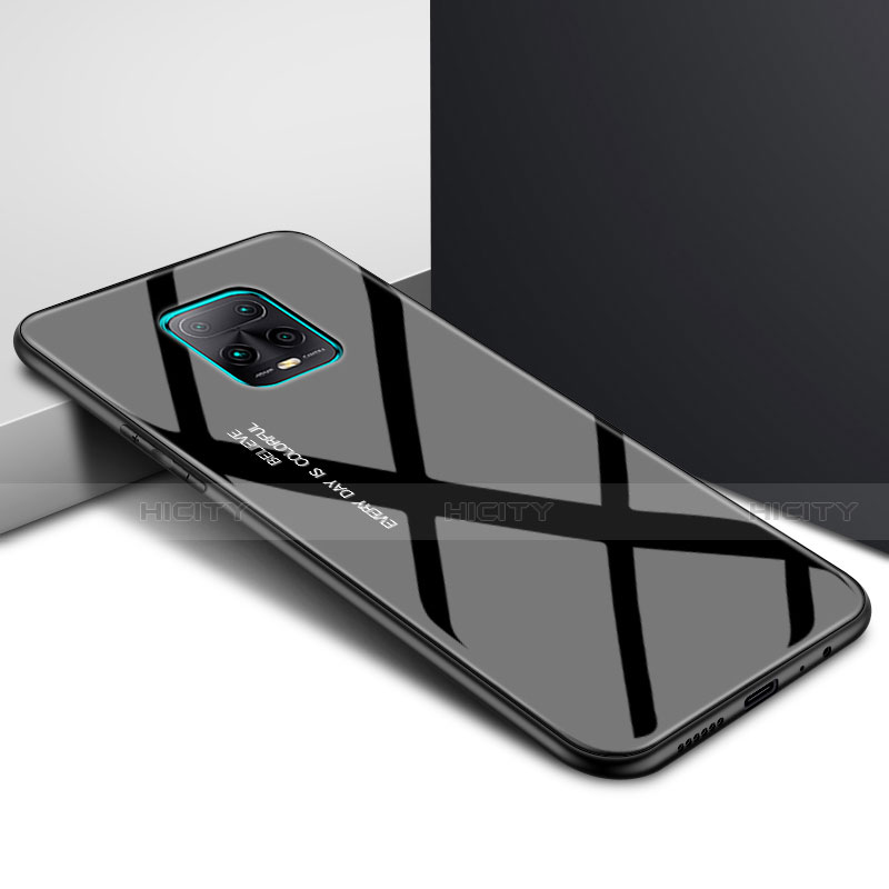 Silikon Schutzhülle Rahmen Tasche Hülle Spiegel für Xiaomi Redmi 10X 5G Schwarz Plus