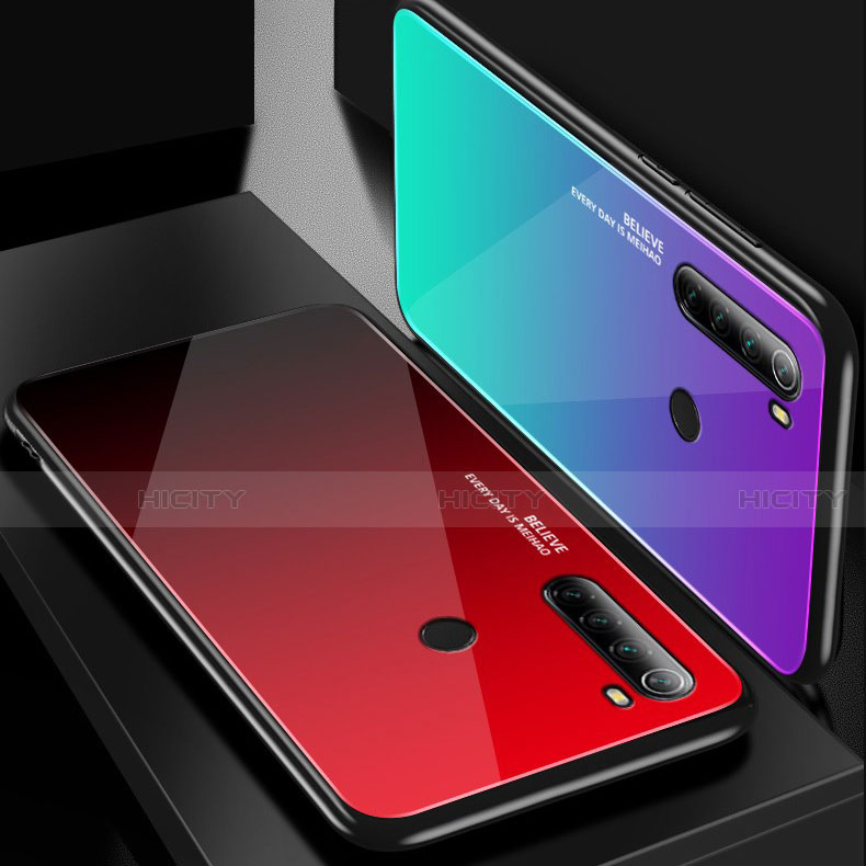 Silikon Schutzhülle Rahmen Tasche Hülle Spiegel für Xiaomi Redmi Note 8 groß