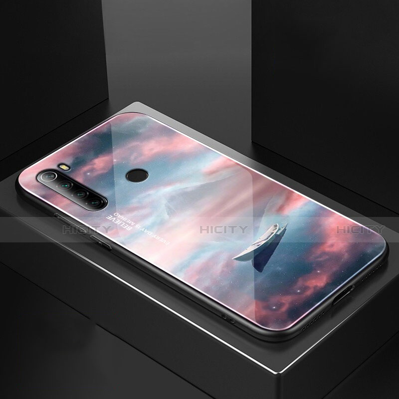 Silikon Schutzhülle Rahmen Tasche Hülle Spiegel für Xiaomi Redmi Note 8T groß