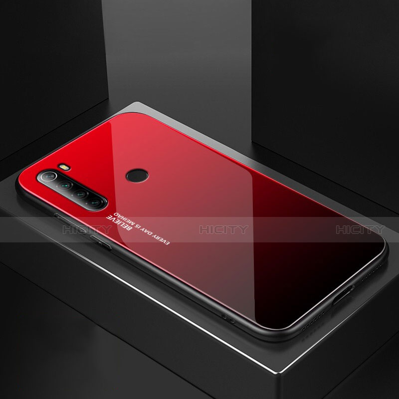 Silikon Schutzhülle Rahmen Tasche Hülle Spiegel für Xiaomi Redmi Note 8T groß