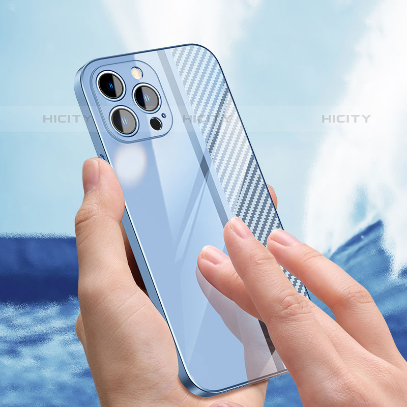 Silikon Schutzhülle Rahmen Tasche Hülle Spiegel JL1 für Apple iPhone 15 Pro groß