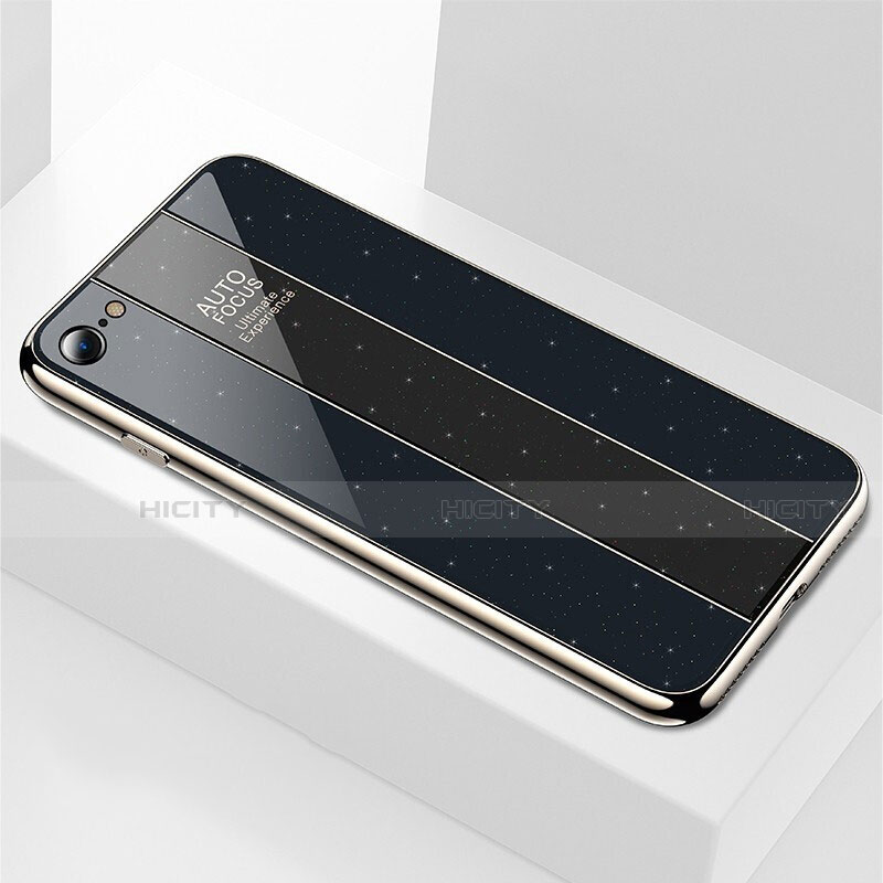 Silikon Schutzhülle Rahmen Tasche Hülle Spiegel M01 für Apple iPhone 7 groß