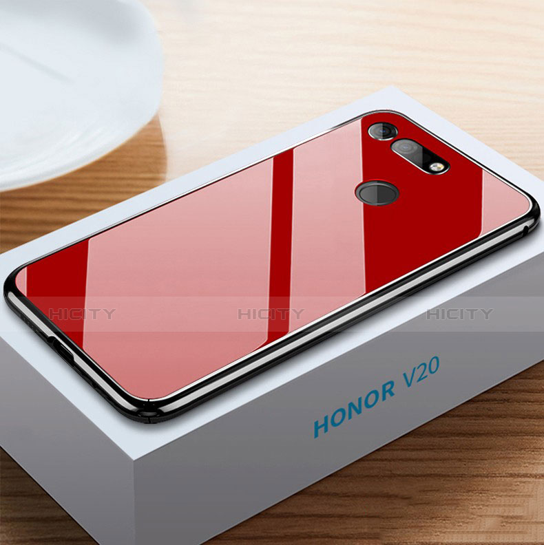 Silikon Schutzhülle Rahmen Tasche Hülle Spiegel M01 für Huawei Honor V20 groß