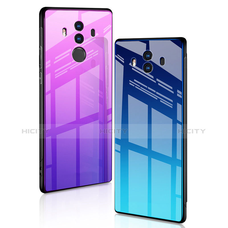 Silikon Schutzhülle Rahmen Tasche Hülle Spiegel M01 für Huawei Mate 10 groß