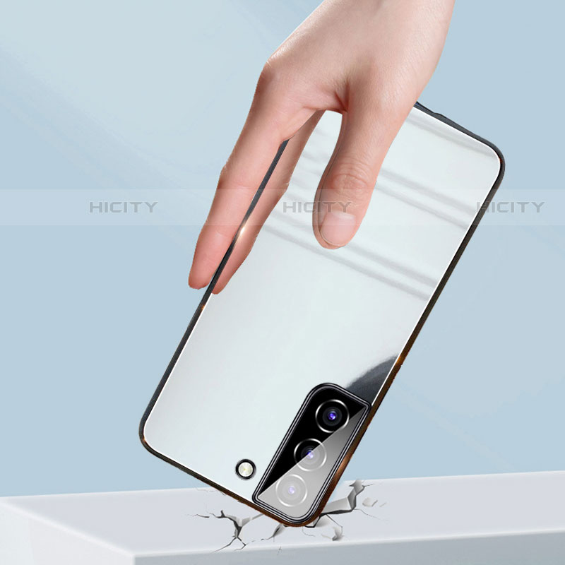 Silikon Schutzhülle Rahmen Tasche Hülle Spiegel M01 für Samsung Galaxy S22 5G