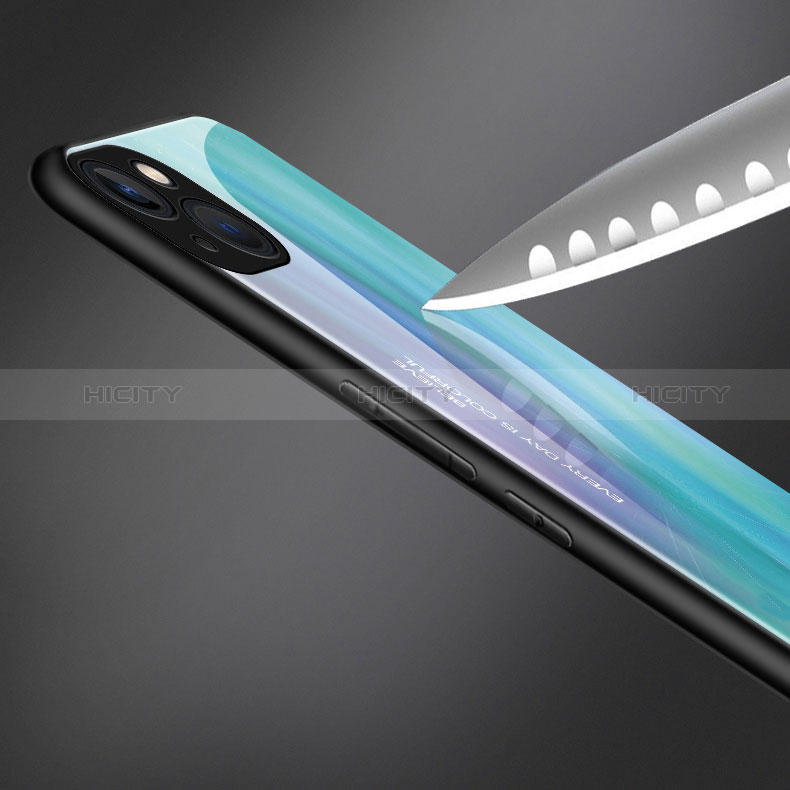 Silikon Schutzhülle Rahmen Tasche Hülle Spiegel M02 für Apple iPhone 15 Plus