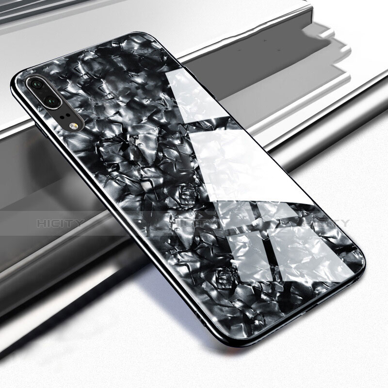 Silikon Schutzhülle Rahmen Tasche Hülle Spiegel M02 für Huawei P20