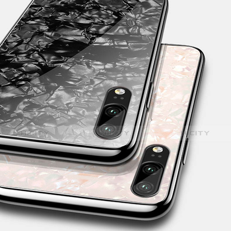 Silikon Schutzhülle Rahmen Tasche Hülle Spiegel M02 für Huawei P20 groß