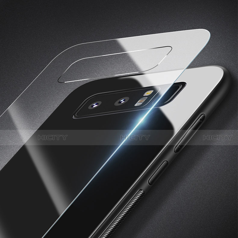 Silikon Schutzhülle Rahmen Tasche Hülle Spiegel M02 für Samsung Galaxy Note 8 groß