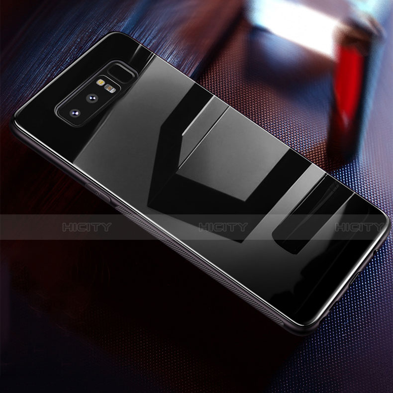 Silikon Schutzhülle Rahmen Tasche Hülle Spiegel M02 für Samsung Galaxy Note 8