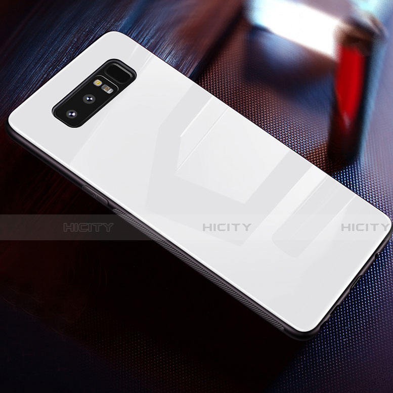 Silikon Schutzhülle Rahmen Tasche Hülle Spiegel M02 für Samsung Galaxy Note 8