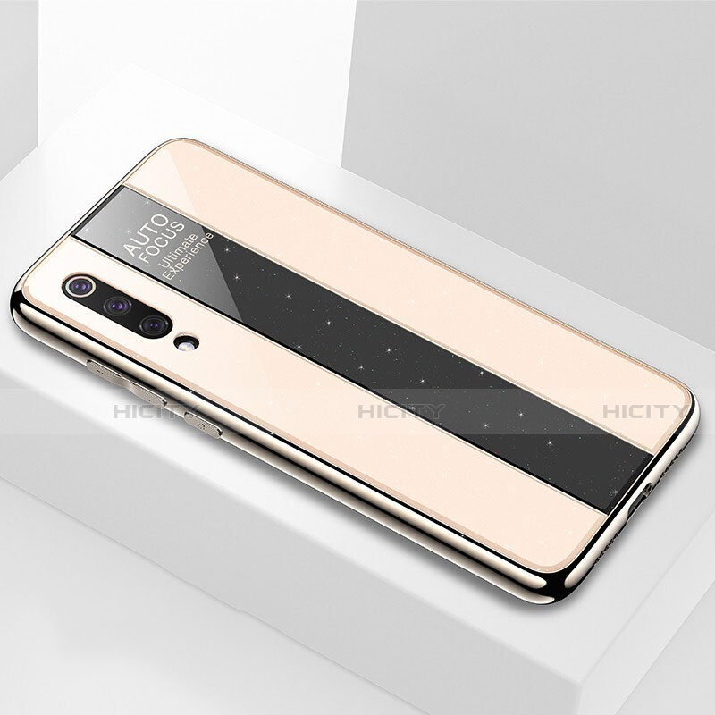 Silikon Schutzhülle Rahmen Tasche Hülle Spiegel M02 für Xiaomi Mi 9 Lite Gold Plus