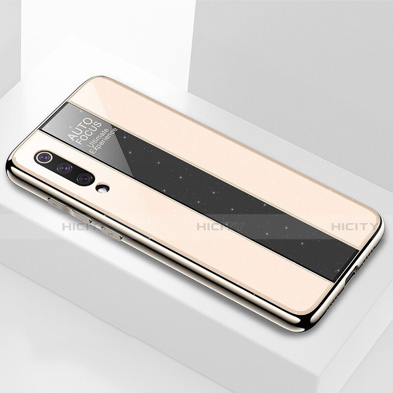 Silikon Schutzhülle Rahmen Tasche Hülle Spiegel M02 für Xiaomi Mi 9 Pro 5G Gold