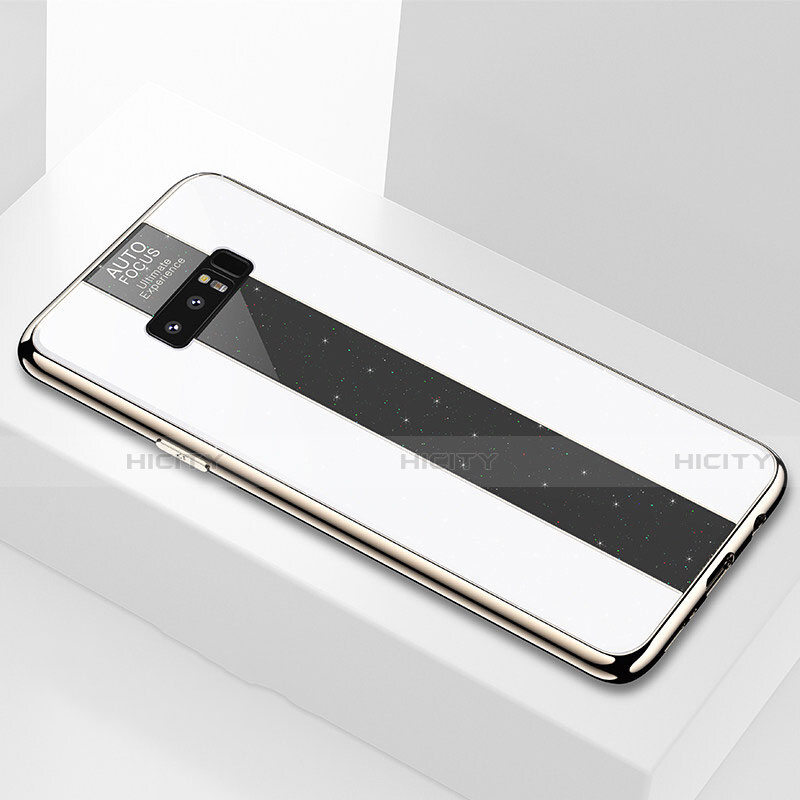 Silikon Schutzhülle Rahmen Tasche Hülle Spiegel M03 für Samsung Galaxy Note 8