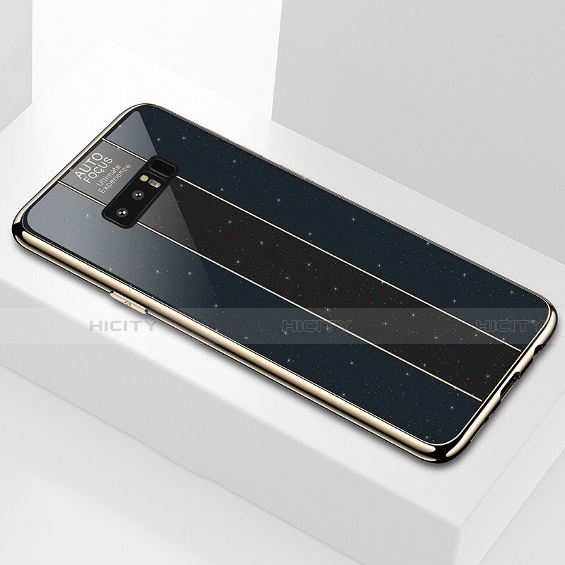 Silikon Schutzhülle Rahmen Tasche Hülle Spiegel M03 für Samsung Galaxy Note 8 Duos N950F groß