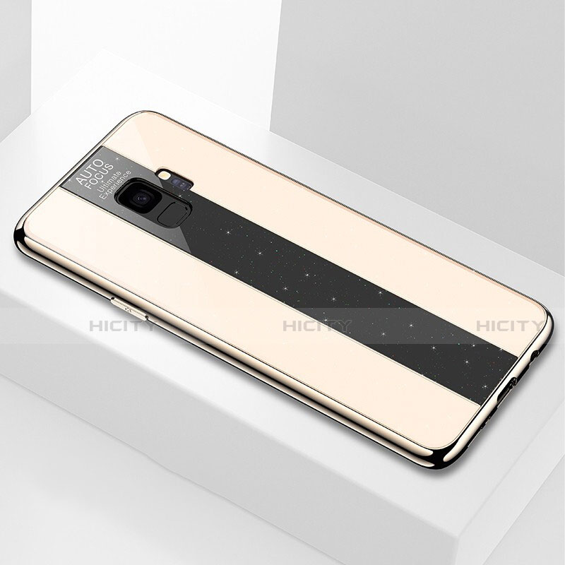 Silikon Schutzhülle Rahmen Tasche Hülle Spiegel M03 für Samsung Galaxy S9