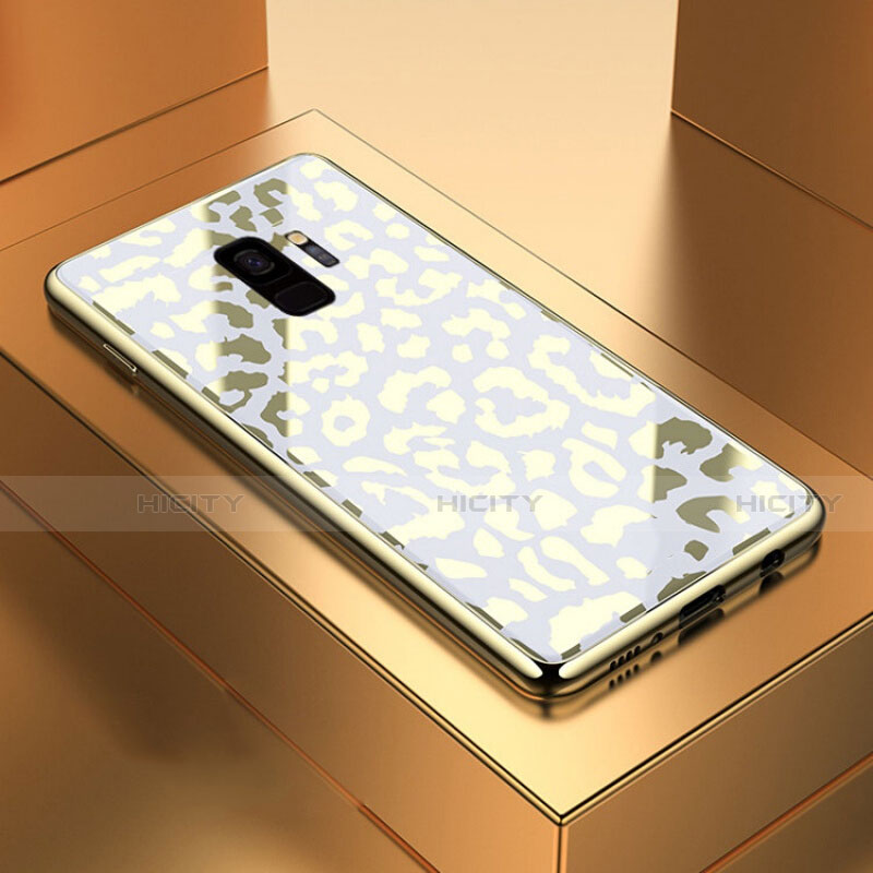 Silikon Schutzhülle Rahmen Tasche Hülle Spiegel M05 für Samsung Galaxy S9