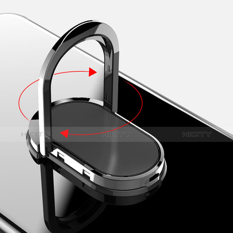 Silikon Schutzhülle Rahmen Tasche Hülle Spiegel mit Fingerring Ständer für Huawei P30 Pro