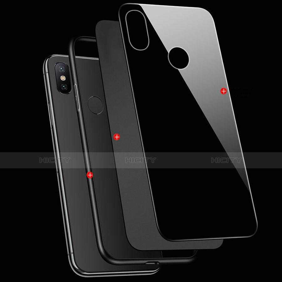Silikon Schutzhülle Rahmen Tasche Hülle Spiegel mit Magnetisch Fingerring Ständer A01 für Xiaomi Mi A2 Lite groß