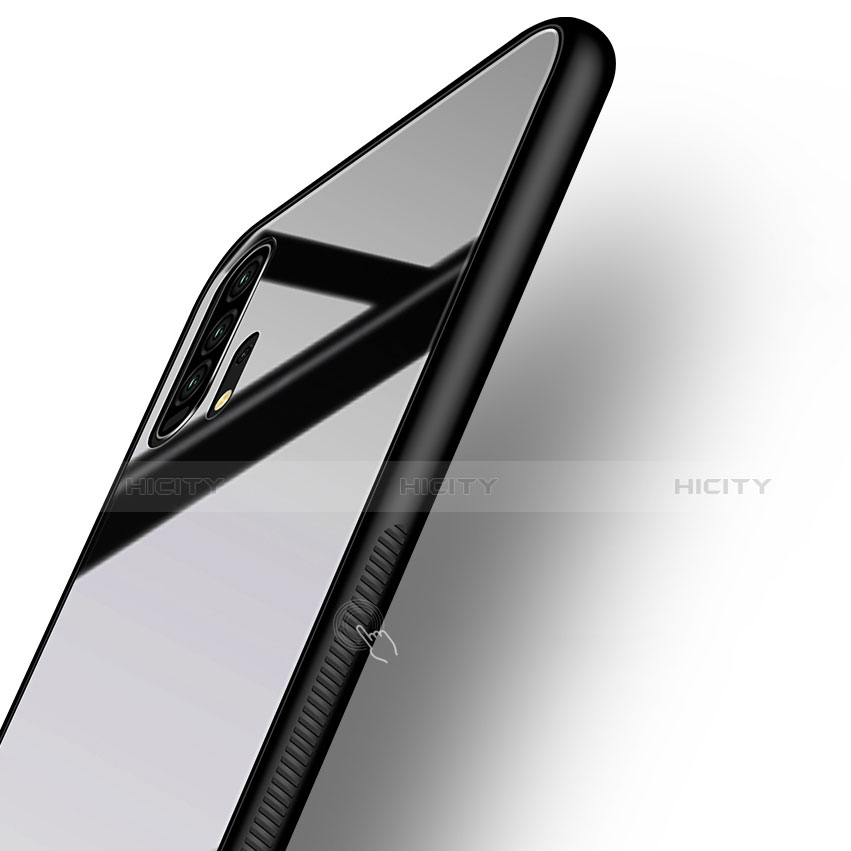 Silikon Schutzhülle Rahmen Tasche Hülle Spiegel mit Magnetisch Fingerring Ständer für Huawei Honor 20 Pro groß