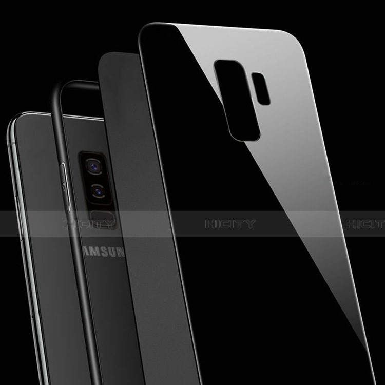 Silikon Schutzhülle Rahmen Tasche Hülle Spiegel mit Magnetisch Fingerring Ständer für Samsung Galaxy S9 Plus