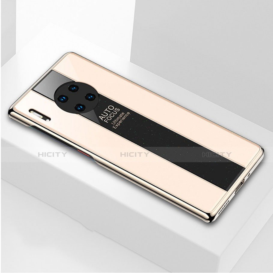 Silikon Schutzhülle Rahmen Tasche Hülle Spiegel T01 für Huawei Mate 30E Pro 5G Gold Plus