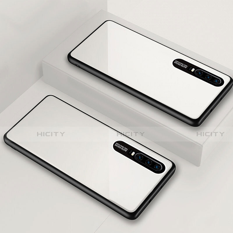 Silikon Schutzhülle Rahmen Tasche Hülle Spiegel T01 für Huawei P30 groß